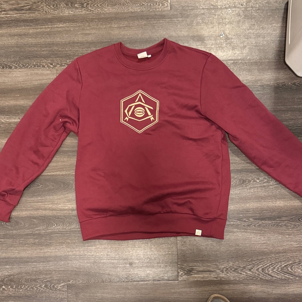 Men's retro arsenal F.C. Burgundy Sweater